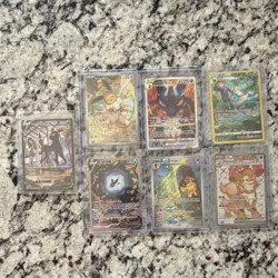 Pokemon TCG Holo Rare Card Lot Umbreon V Armarouge Leafeon V Bidoof 7 English - Image 1