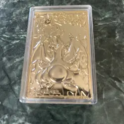 Pokemon 1999 23k Gold Plated Charizard Limited Edition BK Mini Card with Case - Image 1