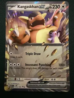 Kangaskhan ex 115/165 Scarlet & Violet 151 Ultra Rare Pokemon TCG Card NM - Image 1
