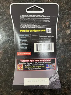 Dragon Ball Super Card Game Saiyan Showdown Sleeved Booster Pack Set of 3 SEALED - Image 4