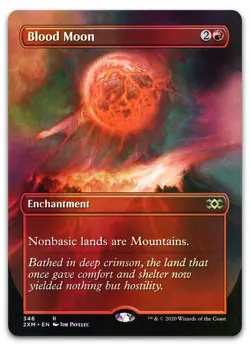 Blood Moon (Borderless) #346 (Foil) (NM) Double Masters 2XM Magic MTG - Image 1