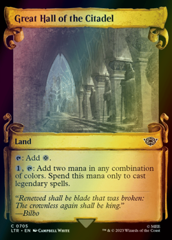 MTG Great Hall of the Citadel Showcase Foil ** The Lord of the Rings ** English - Image 1