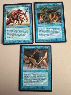 Homarid Warrior 3er Set V 1-3 MTG - Fallen Empires - ENGLISCH - ©1994 NM/EX - Image 1