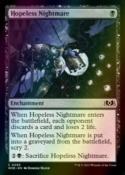 MTG Hopeless Nightmare Foil ** Wilds of Eldraine ** English - Image 1