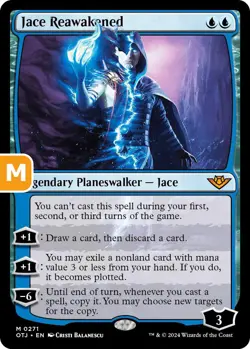 MTG Jace Reawakened OTJ M Legendary Planeswalker Jace NM - Image 1