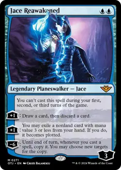 MTG Jace Reawakened OTJ M Legendary Planeswalker Jace NM - Image 2