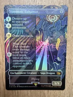 Summon: Bahamut (Borderless) Final Fantasy Foil - Image 1