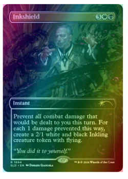Inkshield - Foil - Borderless Sheldon Secret Lair MTG - Image 1
