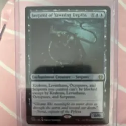 Serpent of Yawning Depths Enchantment Creature Rare Blue MTG Theros Beyond Deat… - Image 2