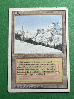 **Taiga** ~Revised~ MTG: Magic the Gathering Heavy Play (HP) - Image 1