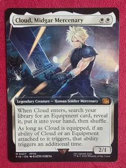 MTG Final Fantasy Cloud, Midgar Mercenary (Extended Art) Regular 0427 - Image 1