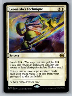 Leonardo's Technique Teenage Mutant Ninja Turtles #18 Magic MTG - Image 1