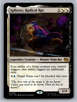 Splinter, Radical Rat Teenage Mutant Ninja Turtles #169 Magic MTG - Image 1