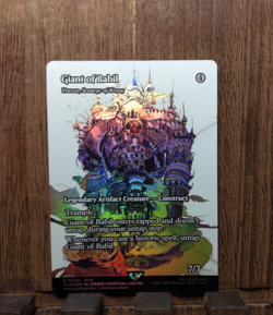 MTG Giant of Babil - Traxos, Scourge of Kroog ( FOIL Showcase ) Final Fantasy NM - Image 2