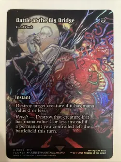 MTG Battle at the Big Bridge Fatal Push Final Fantasy Through the Ages Foil 0009 - Image 1