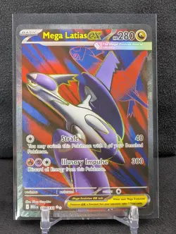 Mega Latias ex 163/132 Ultra Rare Mega Evolution Pokemon TCG NM Holo Full Art - Image 1