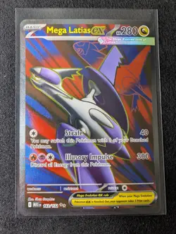 Mega Latias ex 163/132 Ultra Rare Mega Evolution Pokemon TCG NM Holo Full Art - Image 2