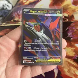 #163/132 Mega Latias ex Full Art Ultra Rare Mega Evolutions Pokemon TCG Card (4) - Image 1