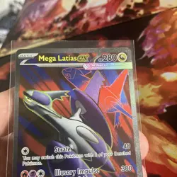 #163/132 Mega Latias ex Full Art Ultra Rare Mega Evolutions Pokemon TCG Card (4) - Image 4