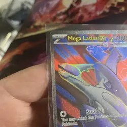 #163/132 Mega Latias ex Full Art Ultra Rare Mega Evolutions Pokemon TCG Card (4) - Image 5