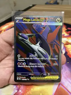 #163/132 Mega Latias ex Full Art Ultra Rare Mega Evolutions Pokemon TCG Card (1) - Image 1