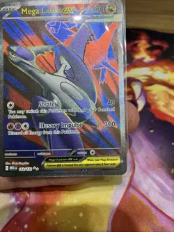 #163/132 Mega Latias ex Full Art Ultra Rare Mega Evolutions Pokemon TCG Card (1) - Image 3