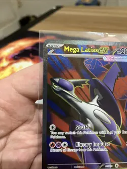 #163/132 Mega Latias ex Full Art Ultra Rare Mega Evolutions Pokemon TCG Card (1) - Image 5