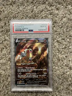 Entei v Crown Zenith Galarian Gallery Ultra Rare Pokemon TCG GG36/GG70 PSA 10 - Image 1