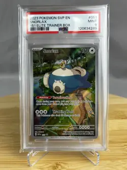 Snorlax SVP EN 051 PSA 9 Scarlet & Violet Promo Cards Holo Pokemon - Image 1