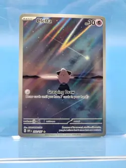 Pokemon TCG Cleffa Sv03: Obsidian Flames Holo Illustration Rare Card 202/197 - Image 1
