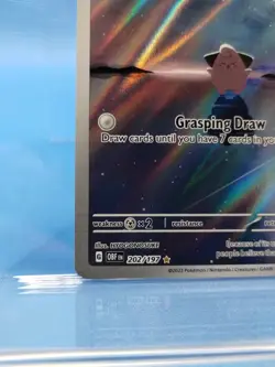 Pokemon TCG Cleffa Sv03: Obsidian Flames Holo Illustration Rare Card 202/197 - Image 4