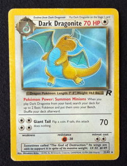 Dark Dragonite 22/82 Team Rocket Regular Pokemon Card Game Rare - Image 1