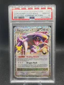 Pokemon Garchomp TCG Classic Collection Celebrations Card 145/147 PSA 10 - Image 1