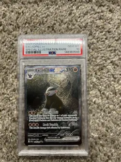 PSA 10 GEM MINT Excadrill Ex #168 Pokemon Blk En-Black Bolt - Image 1