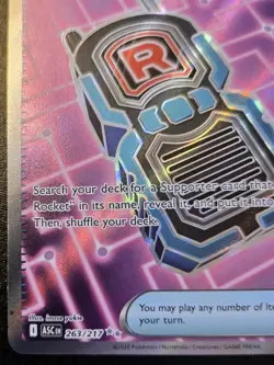 Team Rocket's Transceiver 263/217 Ultra Rare Ascended Heroes Pokemon TCG - Image 4