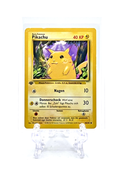 PIKACHU 1999 Pokemon TCG 1st Edition Germany #58/102 YELLOW CHEEKS ***CONDITION - Image 2