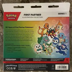 Pokemon First Partner Illustration Collection Series 1 Box Promo Booster Sticker - Image 2
