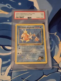 Giovanni's Magikarp, Pokemon, Gym Challenge, 1st Edition, 73, PSA 7 - Image 1