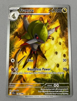 Fraxure 146/086 Illustration Rare SV: Black Bolt Pokemon TCG - Image 1