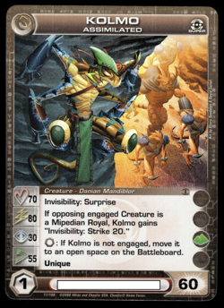 Chaotic 17/100 Kolmo Assimilated Super Rare Holo Foil Card Max Power - Image 1