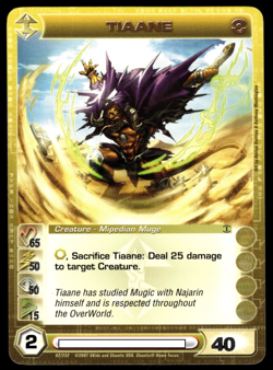Chaotic 82/232 Tiaane Copper Letters Rare Card Max Power - Image 1