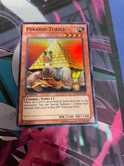 YUGIOH - PYRAMID TURTLE - SUPER RARE - LCJW - 1ST ED - LP - Image 1