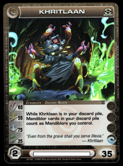 Chaotic 26/100 Khritlaan Super Rare Holo Foil Card Max Wisdom - Image 1