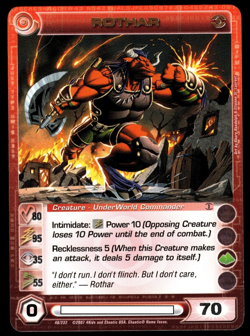 Chaotic 48/232 Rothar Copper Letters Rare Card Max Wisdom - Image 1