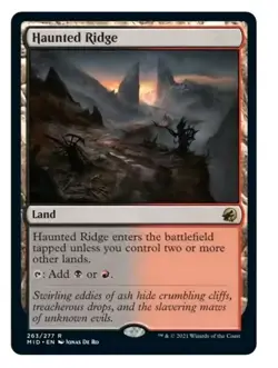 1x MTG Haunted Ridge - Innistrad Rare Land! NM Mint! - Image 1