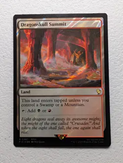 MTG - Dragonskull Summit - SURGE FOIL - Land (B/R) - FIC #387 - Rare - Image 1