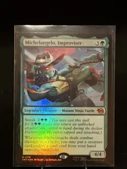 Michelangelo, Improviser [TMT - 119] - NM [Foil] TCG MTG - Image 1