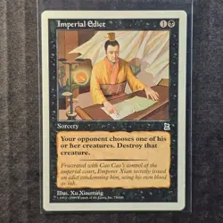 Imperial Edict #77 Portal Three Kingdoms WOTC MtG PTK P3K LP English (1/2) - Image 1