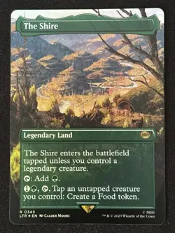 1x MTG The Shire (Borderless, Foil) - The Lord of the Rings (LTR) #345 - Magic - Image 1
