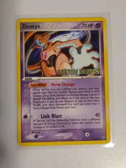Deoxys 16/107 EX Deoxys Holo Destiny Stamped 2005 Movie Promo Pokemon Card LP - Image 1